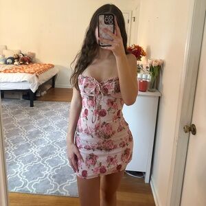 White Fox Angel Of Mine Mini Dress Dusty Rose